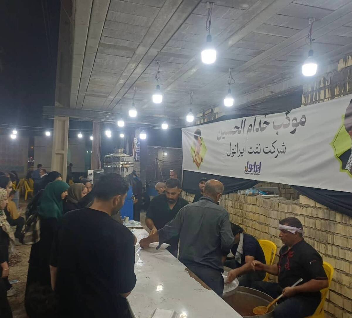 موکب خدام‌الحسین(ع) شرکت نفت ایرانول راه اندازی شد 