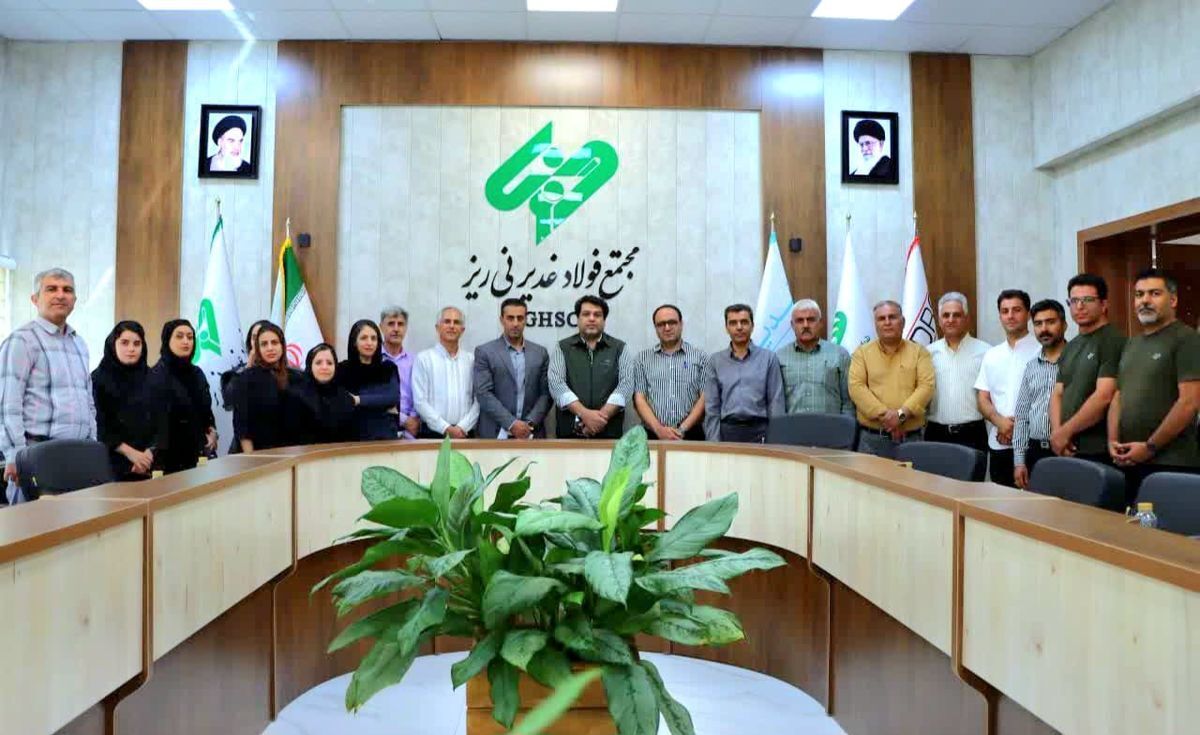 بازدید مهندسان سازمان نظام مهندسی از مجتمع فولاد غدیر نی‌ریز