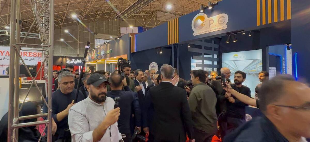 بازدید وزیر صمت از غرفه چادرملو در متافو تبریز