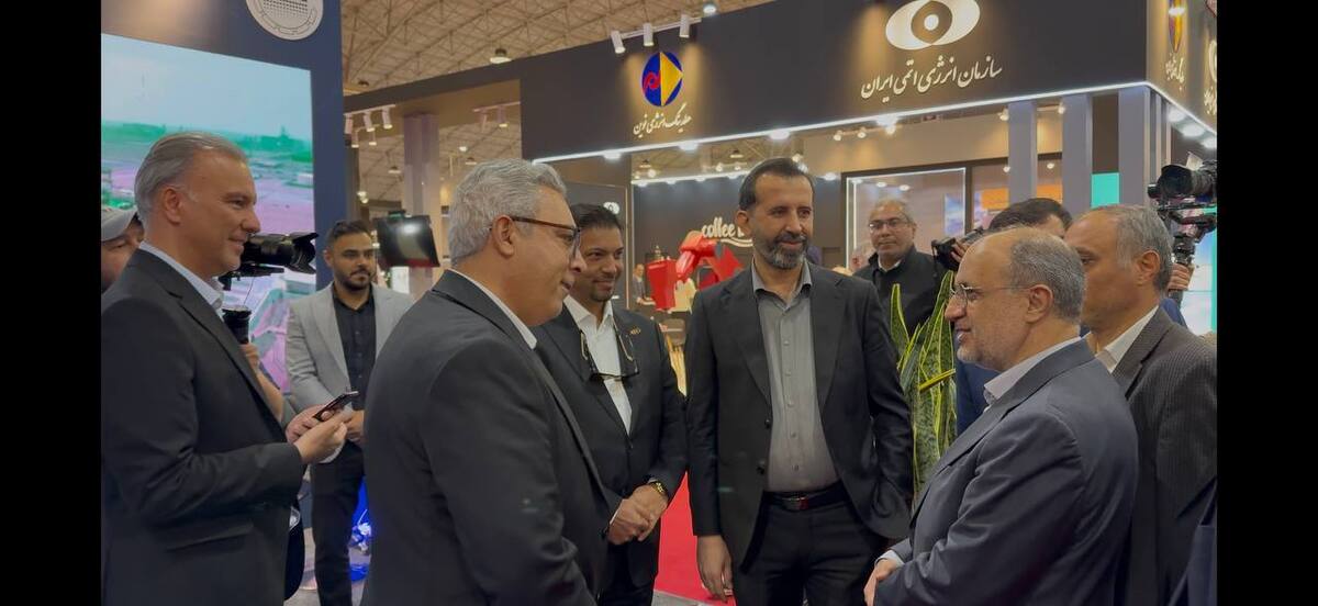 بازديد معاون معدنی وزیر صمت از غرفه چادرملو در متافو تبريز