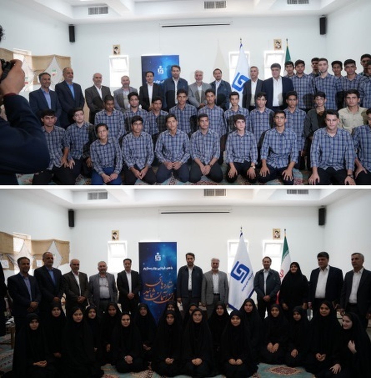 نشست صمیمانه نوجوانان نخبه بهابادی با مدیرعامل شرکت آهن و فولاد غدیر ایرانیان 