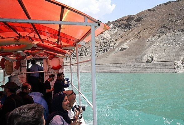 تصاویر / وضعیت بحرانی سد امیرکبیر کرج