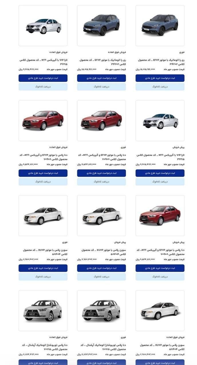 جزییات فروش آبان ماه ایران خودرو + قیمت جزییات فروش آبان ماه ایران خودرو + قیمت