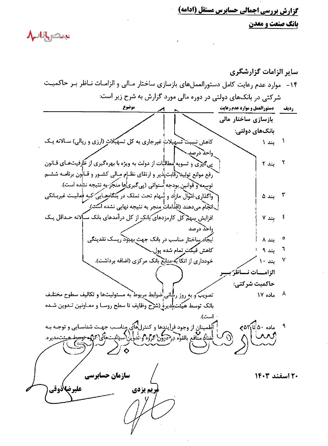 چالش مطالبات مشکوک الوصول و نسبت کفایت سرمایه در بانک صنعت و معدن/ بار سیاست‌های حاکمیتی بر دوش بانک