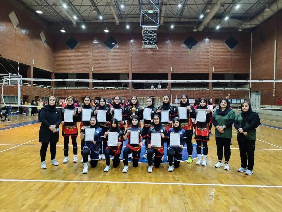 قهرمانی دختران والیبالیست پتروشیمی مارون در لیگ برتر خوزستان