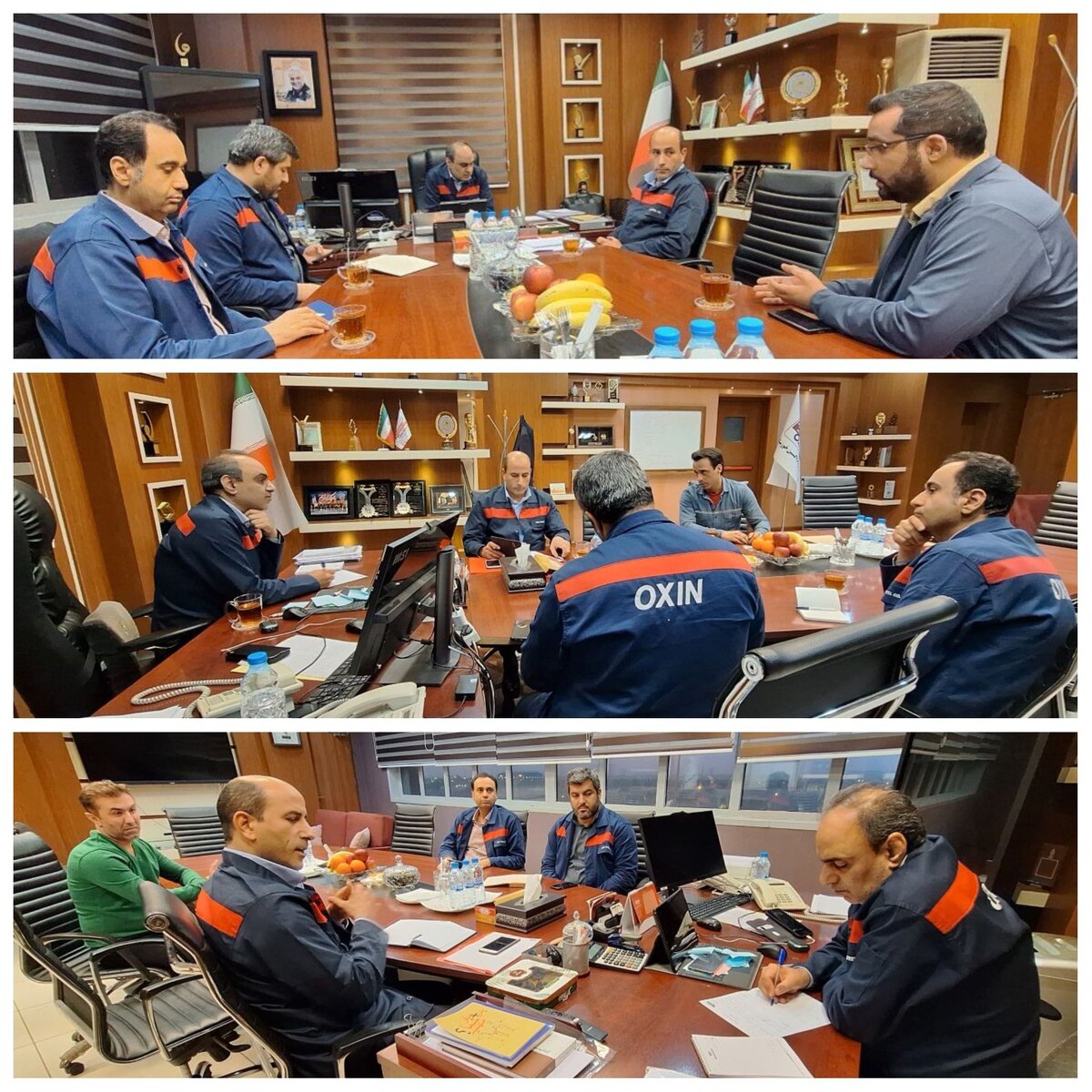 دیدار چهره به چهره جمعی از کارکنان شرکت فولاد اکسین خوزستان با مدیرعامل