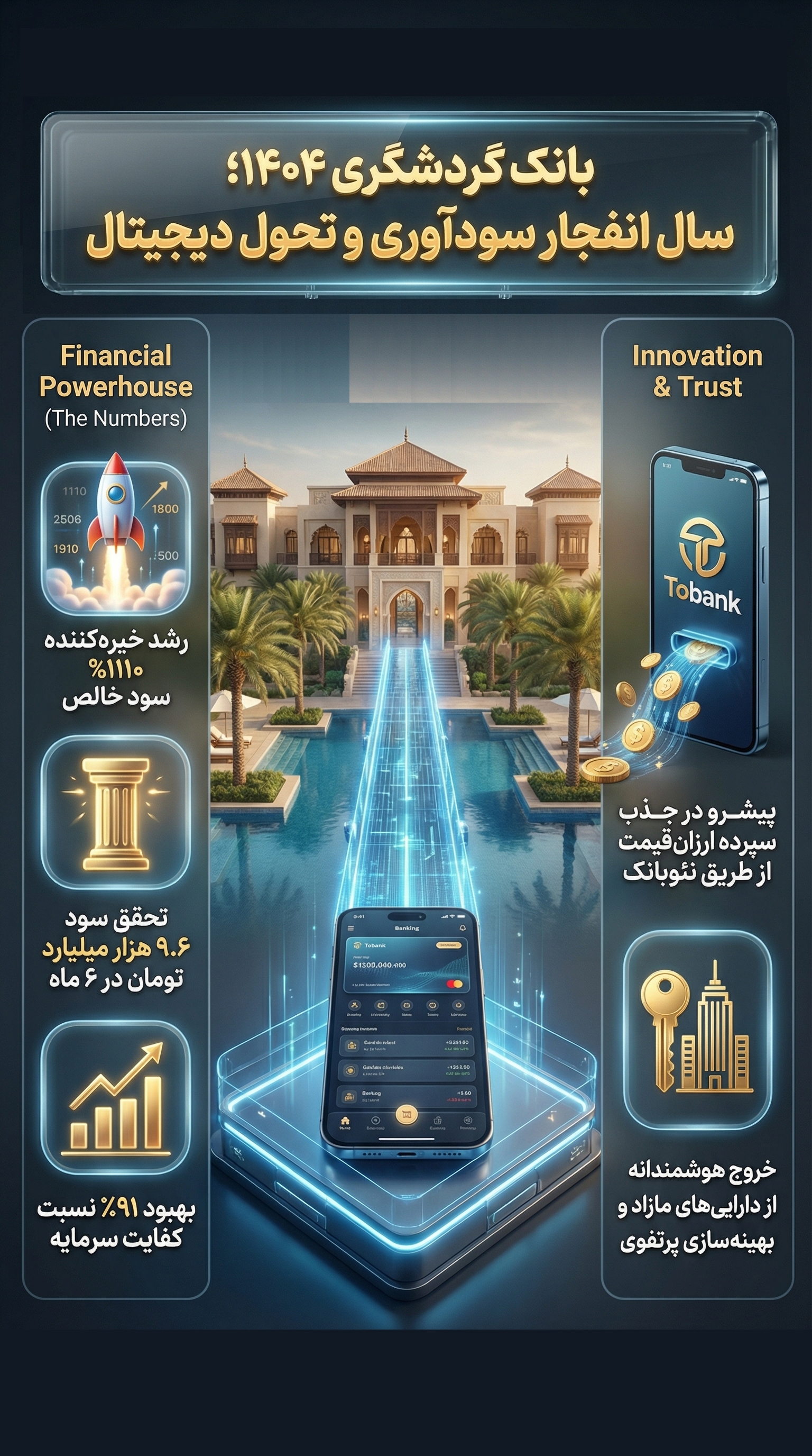 انفجار سودآوری در بانک گردشگری؛ عبور از مرز‌های تخیل مالی+اینفوگرافیک