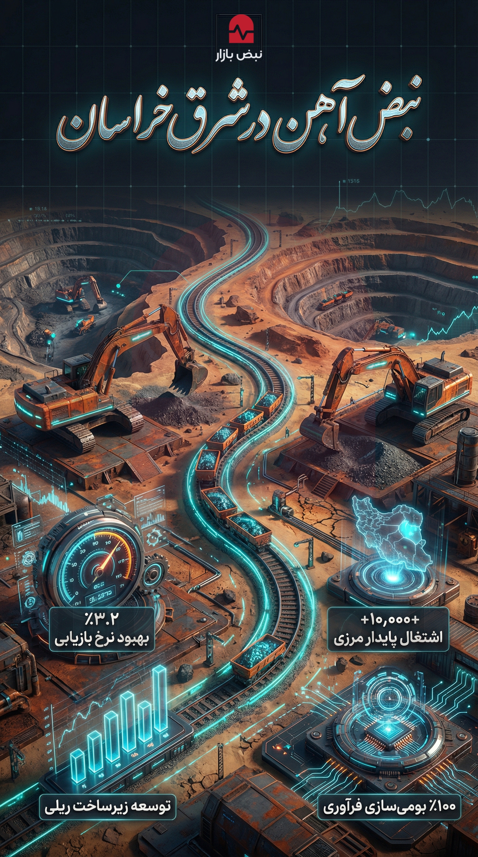 تثبیت حاکمیت معدنی در شرق؛ کالبدشکافی تاب‌آوری «سنگان» در عبور از گلوگاه‌های لجستیکی