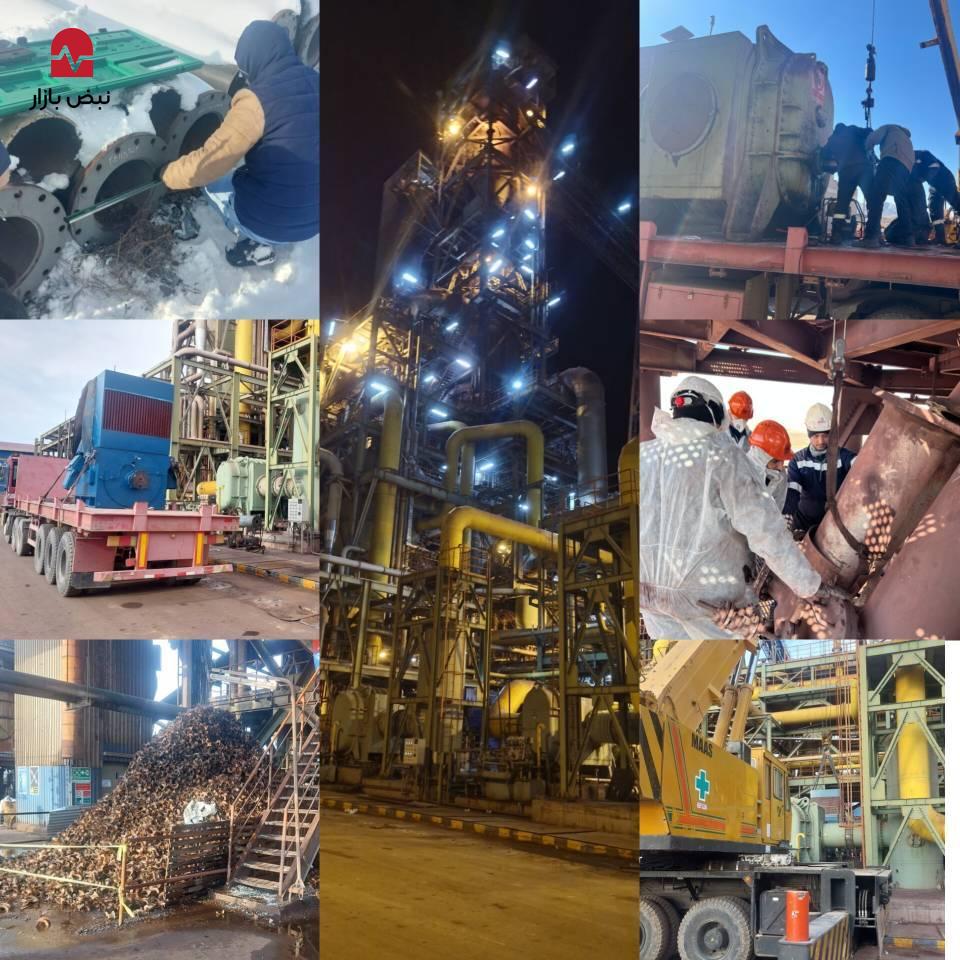 پایان موفق تعمیرات سالیانه واحد احیا مستقیم مجتمع فولاد قائنات