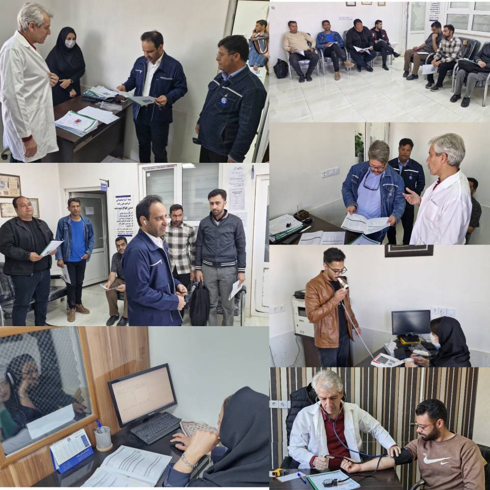 بازدید سرزده مدیر مجتمع فولاد قاینات از روند معاینات بدو استخدام پذیرفته‌شدگان فولادسازی