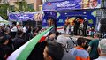 میزبانی موکب بانک ملت از شرکت کنندگان در اجتماع بزرگ امام رضایی‌ها