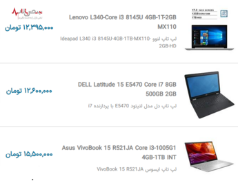 قیمت روز لپ تاپ ایسوس و لنوو امروز در بازار تهران ۶ دی ۱۴۰۰
