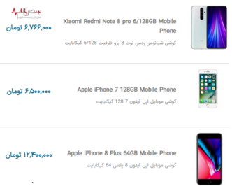 قیمت روز گوشی‌های جدید در بازار تهران ۱۲ دی ۱۴۰۰