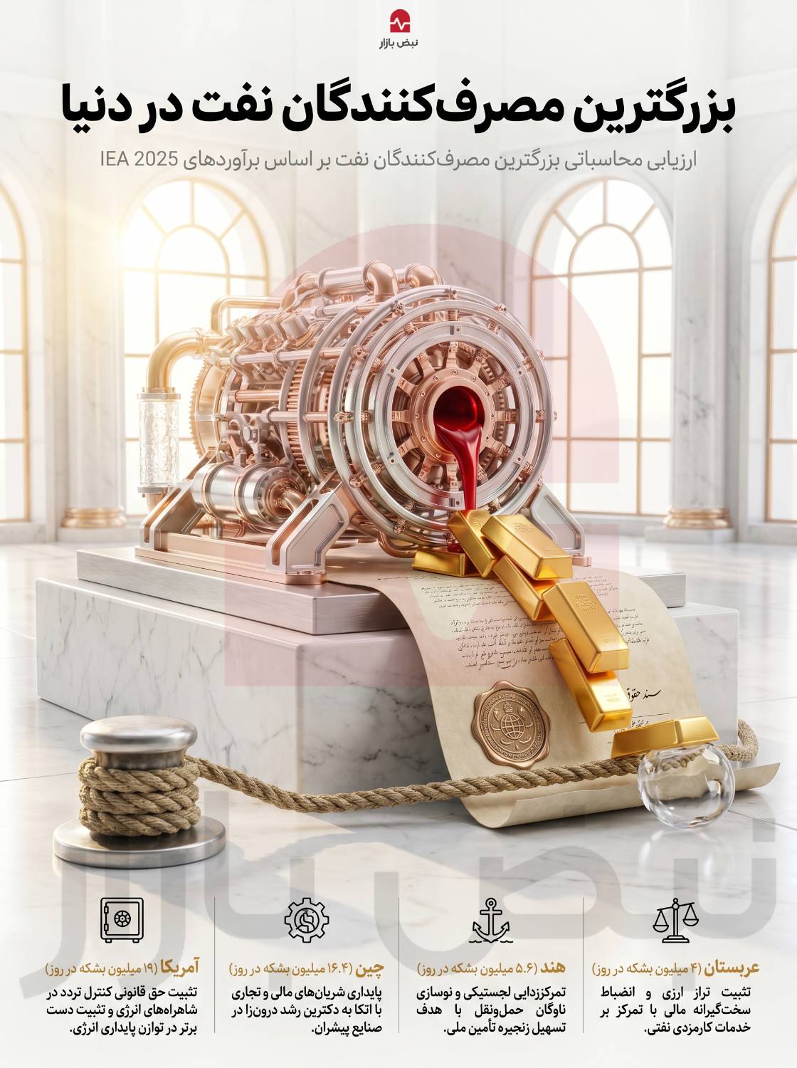 بزرگترین مصرف کنندگان نفت دنیا+اینفوگرافی بزرگترین مصرف کنندگان نفت دنیا+اینفوگرافی
