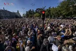 تظاهرات در اعتراض به کمبود نیروی کادر بهداشت و درمان اسپانیا در شهر مادرید/ آسوشیتدپرس 